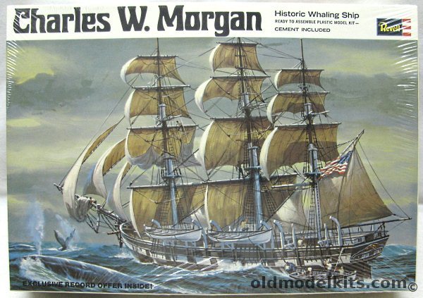 Revell 1/160 Charles W. Morgan Whaling Ship with Sails, H346-400 plastic model kit